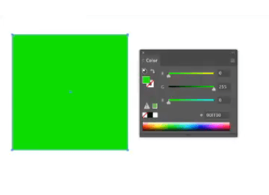 What would happen to the fill color of the object shown below if you copied and pasted it into another Illustrator file where the Document Color Mode was set to CMYK?