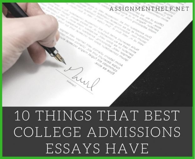 best college admissions essays ever