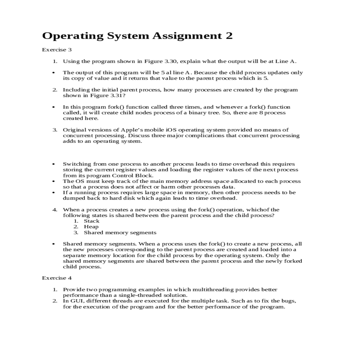 operating system assignment 2