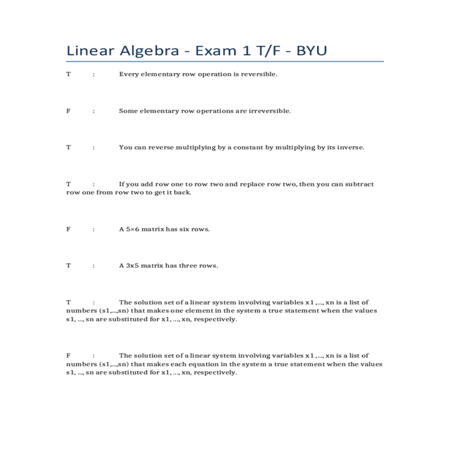 then row equivalent the identity matrix the columns span