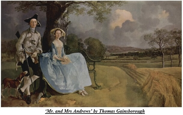 Mr. and Mrs Andrews by Thomas Gainsborough