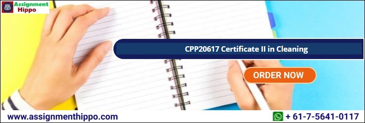 CPP20617 Certificate II in Cleaning